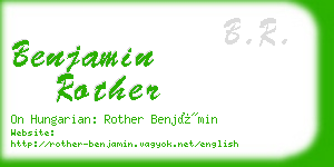 benjamin rother business card